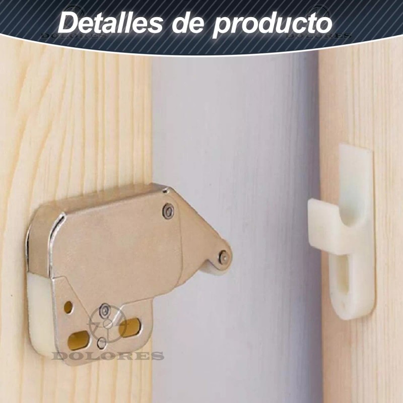 Dolores 15 Pcs Resbalon Push Latch Herrajes Cajones Puerta Gabinete