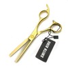 5.5 Inches Hair Cutting Scissors Set with Razor Combs Lether