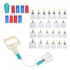 24pcs Professional Magnetic Therapy Vacuum Suction Cupping Set Body Treatment