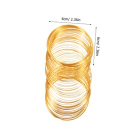 DOITOOL 2Rolls Stainless Steel Beading Wire for DIY Jewelry Making Cuttable Craft Supply for Necklaces Bracelets Wear Resistant Wire Gold Silver