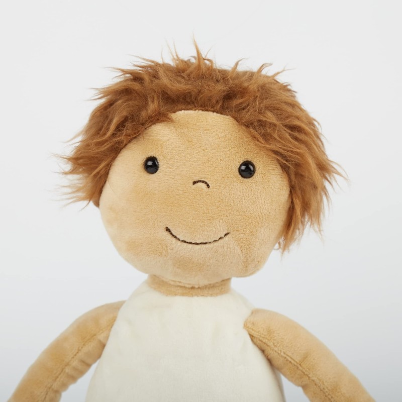 SIGIKID 42859 Learning Doll Fireman Plush Dressing Doll Clothes on