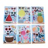 36PCS Facial Stickers for Kids Cartoon Hawaiian Beach Theme Sticker