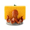 Cute Octopus Sponge Holder - Red, Resin, Practical Sink Kitchen