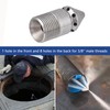 XCSJ Pipe Cleaning Nozzle, Sewer Jetter Nozzle for Drilling Sewer