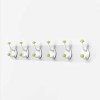 Strong Mushroom Six Hooks Bathroom Kitchen A Row Of Nopunch