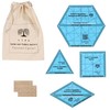 CLPA Premium Acrylic Like Quilting Templates for Cutting Tessilating Patterns: