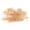 ANCLLO Pack of 100 Wooden Nail Sticks Double-Sided Multifunctional Cuticle