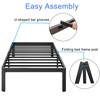 Nordicbed 12 Inch High Platform Queen Bed Frame No Box