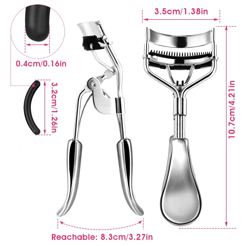 WLLHYF Eyelash Curler Kit Professional Eyelash Curler Metal Makeup Tool