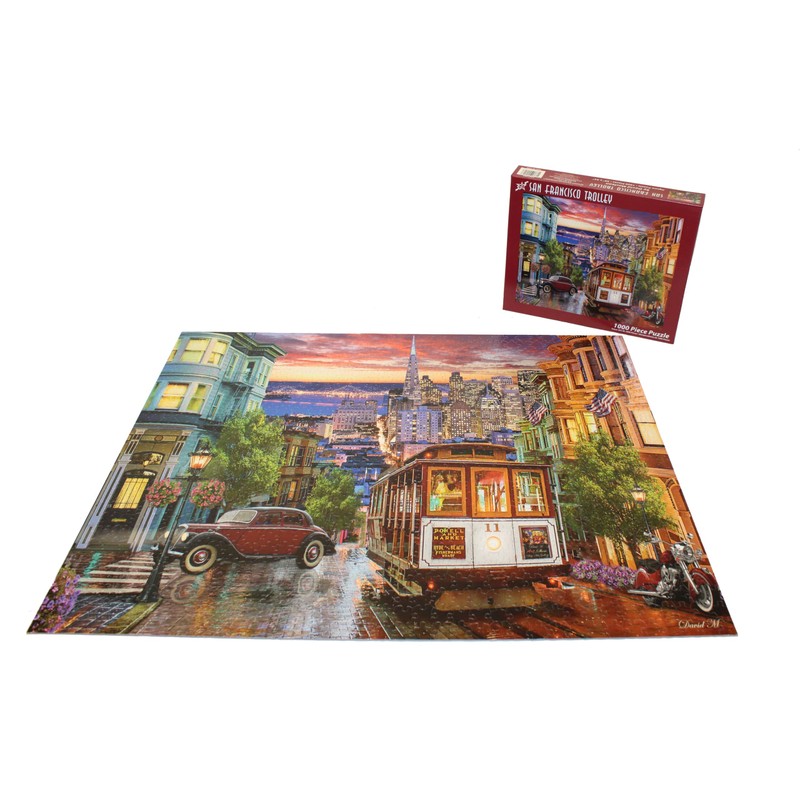 Vermont Christmas Company San Francisco Trolley Jigsaw Puzzle 1000 Piece