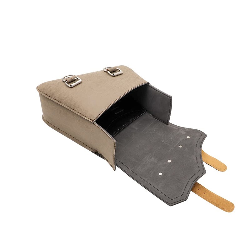 evomosa Motorcycle Saddle Bag PU Leather Universal Motorcycle Tool Bags