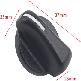 Heater Air Conditioner Climate Control Knob Switch,Car Accessories Knob Control Dash Knobs Buttons Switch, Air Condition Heater Control Panel Switch for Wrangler TJ 1999-2006 5011218AC (Black)