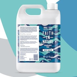 Faith in Nature Fragrance Free Body Wash 5L