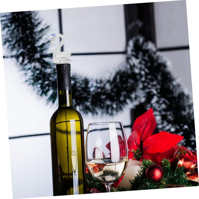 LABRIMP Wine Stopper Decorative Swan Shape for Wedding Festival and