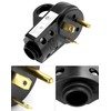 QWORK 30 Amp Male and Female Plug Set, RV Electrical