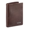 Haggar Men's Leather RFID Trifold Wallet, Brown Extra Capacity, One