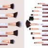 DUAIU Makeup Brushes Set Make Up Brushes Professional 15Pcs Marble