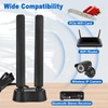 Eightwood 9dBi WiFi 6E Antenna Tri-Band 6GHz 5GHz 2.4GHz Magnetic