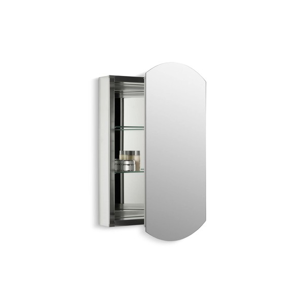 Archer® 20" W x 31" H Aluminum Single-Door Medicine cabinet, Beveled edges