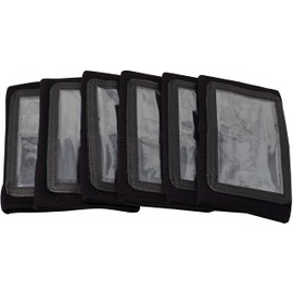 Pro Athletics QB Playbook Wristband - Football Quarterback Play Wristbands for Adult and Youth - Wrist Coach for All Sports with 3 Compartments (Navy Blue, Youth, 6-Pack)