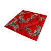 Caspari Zebras Paper Cocktail Napkins in Red - Four Packs
