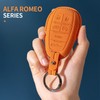 JUNMEI For Alfa Romeo Smart Key Fob Case Protector Suade