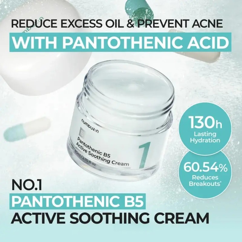 Kit Numbuzin 1 Pantothenic B5 Active Soothing Serum Y Crema