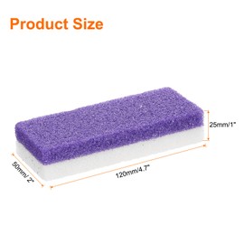 sourcing map Foot Pumice Stone for Feet Hard Skin Remover, Foot Pumice Stone Scrubber for Hard Skin, Foot Dead Skin Remover Scrubber Pedicure Tool, Purple,White