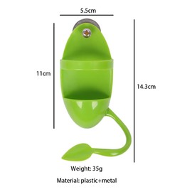 Fyfjur 2Pcs Bird Parrot Cuttlebone Holder with Perches Cuddle Bone Feeding Racks, Cuttlefish Bone with Holder, for Pet Bird Supplies Fruit Vegetable Millet Container