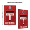 Fire Alarm Printed Blank Cover Wall Plate 1-Gang,Decorative Single Blank