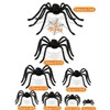 Giant Black Plush Spider for Halloween Decorating – Fuzzy Spider