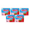 Jell-O Strawberry Sugar-Free Gelatin, 0.30 Ounce (8.5g), (Pack of 5)