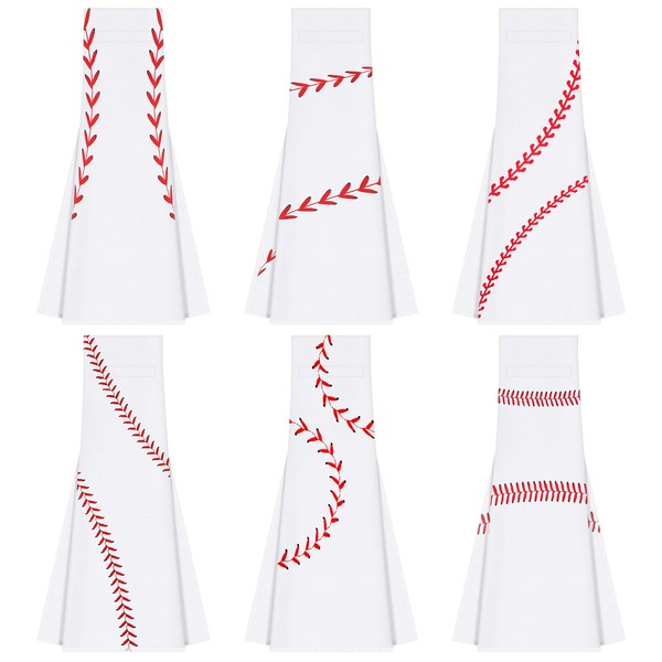Hahafelt 6 Pcs Baseball Field Pitching Towel with Closure Breathable