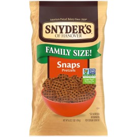 Snyder's of Hanover Pretzels, Family Size 16 Oz Bag - ( Select Your Flavor ) - Snaps