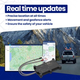 Transpoco FMT100+ GPS Tracker - Real-Time Tracking & Free Trial | Compatible with Car, Van, Motorcycle, Caravan, Tractor | Easy Install & Alerts 12-24V | Vehicle GPS Tracker with UK Support