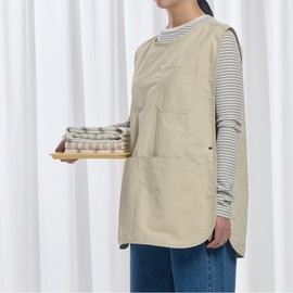 JAJU [JAJU/자주] Crispy Square Vest Apron_75_Beige