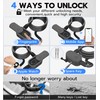 Fingerprint Bike Lock with Key, Anweller Heavy Duty Anti-Theft Weatherproof