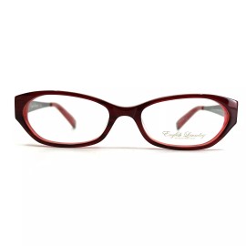 English Laundry JOYCE RHUBARB CRUMBLE Eyeglasses Frames Red Round 51-16-135