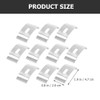 Angoily 10PCS Vertical Blind Clamps, Vertical Blind Top Fix Brackets,