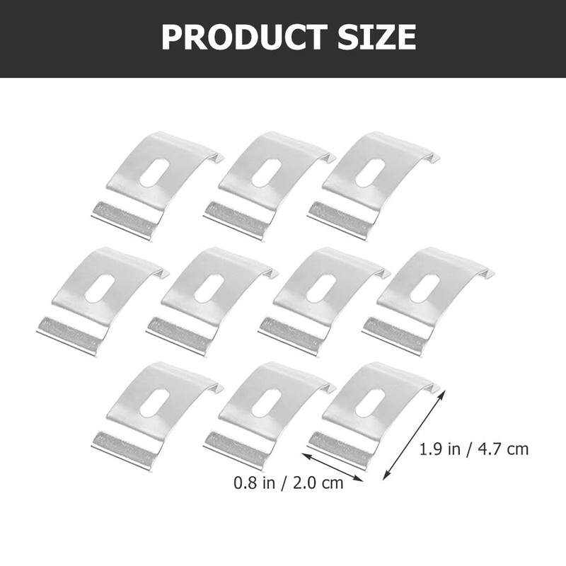 Angoily 10PCS Vertical Blind Clamps, Vertical Blind Top Fix Brackets,