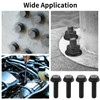 208 Piece M6 Screw Set, Flange Screws Nuts Set, Hex