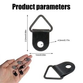 Pack of 40 Picture Hangers, Picture Hooks, Picture Frame Hooks, Triangle Hooks, Picture Frame Hanging Hooks, with Screws, for Hanging Picture Frames, Paintings, Artworks (Black)