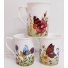 Rainbow Decors Garden Butterflies Mugs Set of 3 Bone China