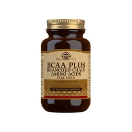 Solgar BCAA Plus Vegetable Capsules - Premium-quality Amino Acids - Supports Building Protein - Ideal for Athletes - Food Supplement - Vegan, Vegetarian, Kosher - Pack of 50