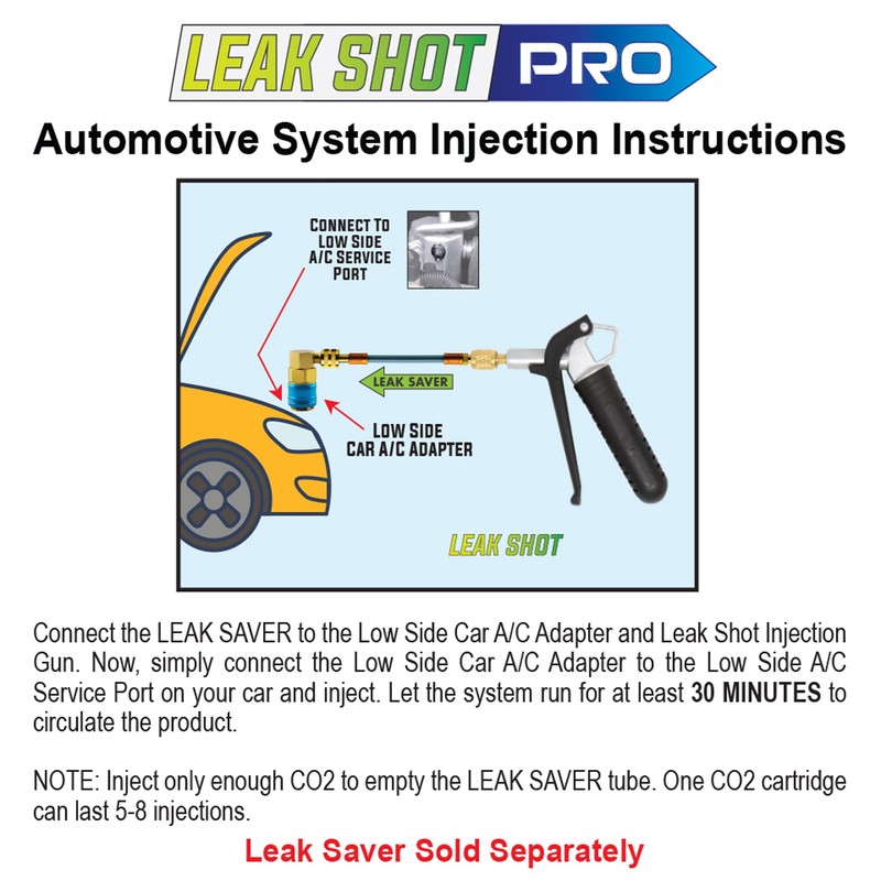 Leak Sealant Injector for MVAC & AC Drain Line Cleaner