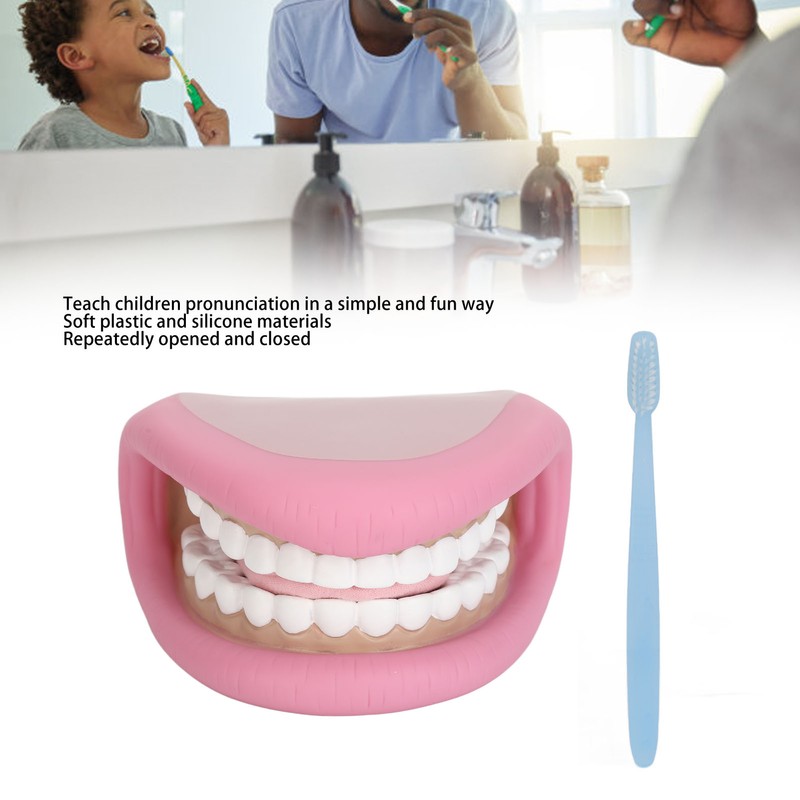 Kids Mouth Hand Puppet 28 Teeth Tongue Mouth Puppet with