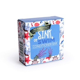 Sink Or Swim - Conditioner Bar Lavender Sports Swimming Hair Bath Bubble & Beyond Gift Boxed 50G