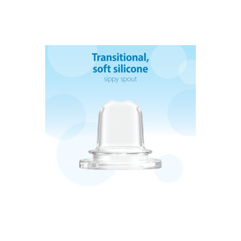 Dr. Brown's Milestones Options+ Sippy Spouts, Narrow, Soft 100% Silicone