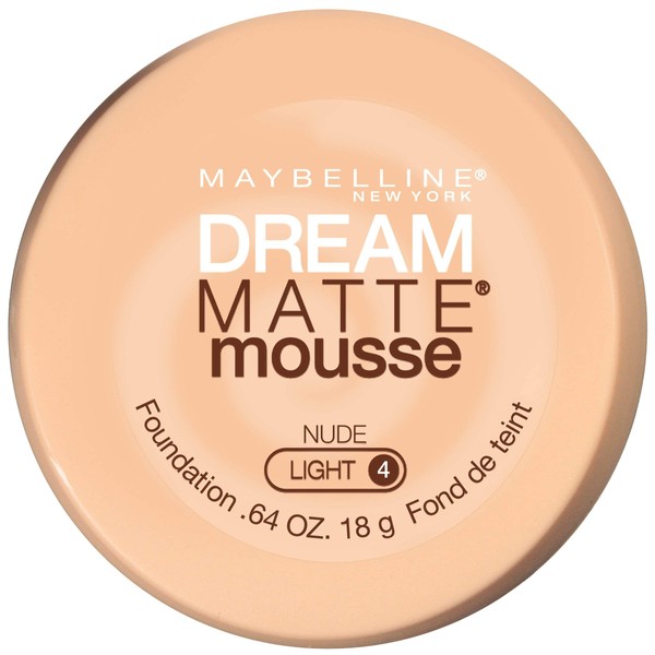 Maybelline New York Dream Matte Mousse Foundation, Nude, 0.64 oz.