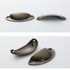 WUJENPEAHT 6 Pcs Antique Brass Cabinet Handles Vintage Kitchen Cupboard